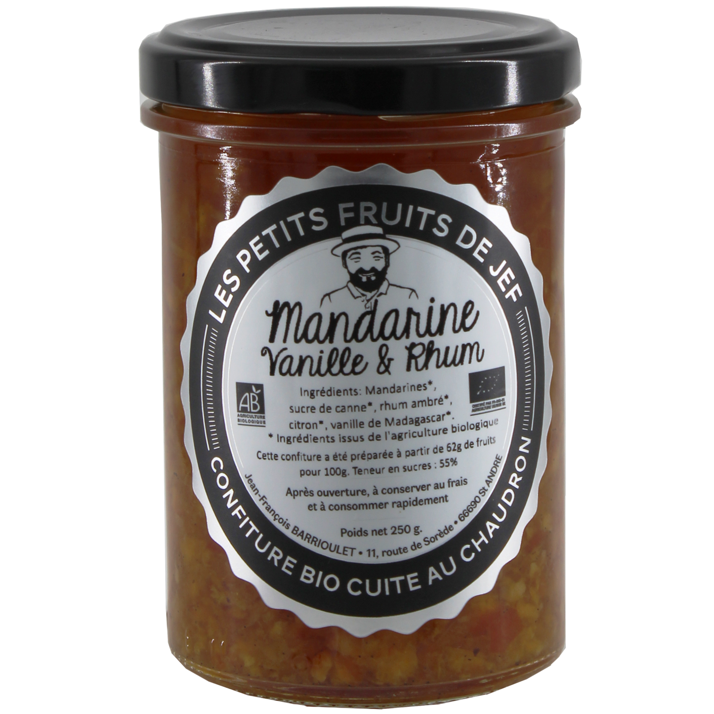 Confiture Manderine à la Vanille & Rhum