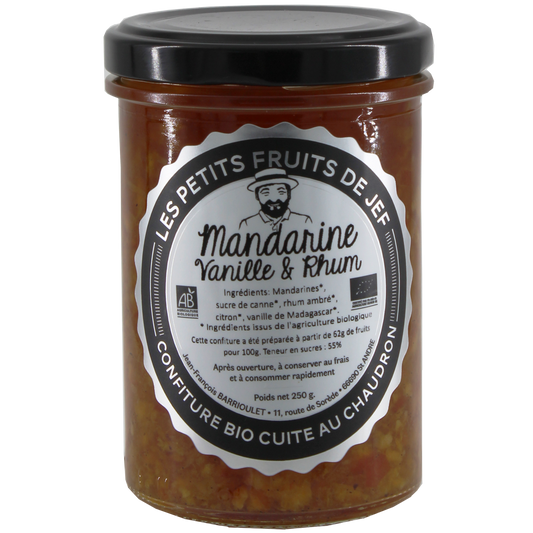 Confiture Manderine à la Vanille & Rhum